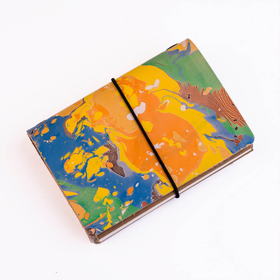 Genuine Leather Marble Traveler S Notebook 