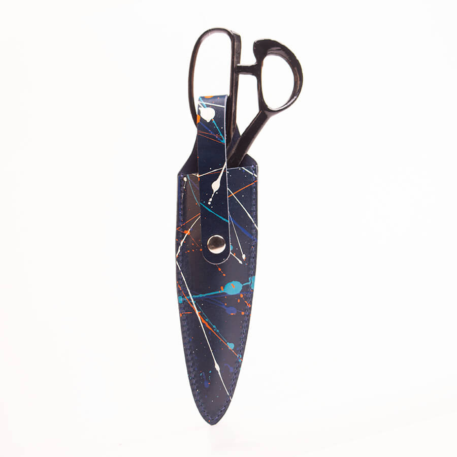 Genuine Leather Splatter  Tailor Scissors Case 